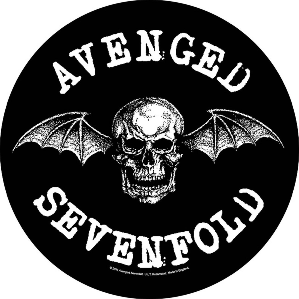 Avenged Sevenfold Death Bat Patch One Size Svart/Vit Black/White One Size