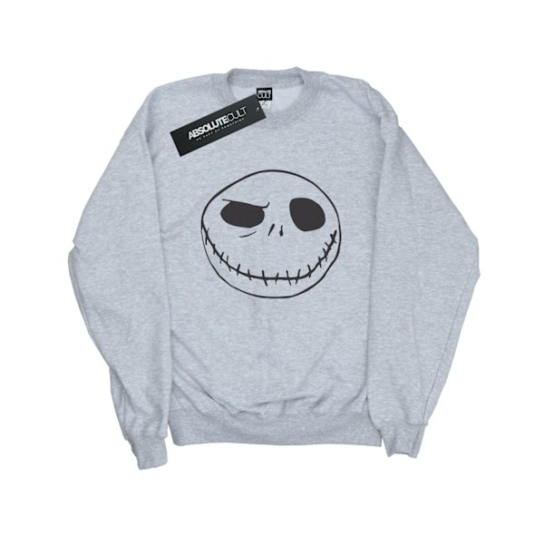 Disney Herr Nightmare Before Christmas Jack´s Big Face Sweatshirt Sports Grey S