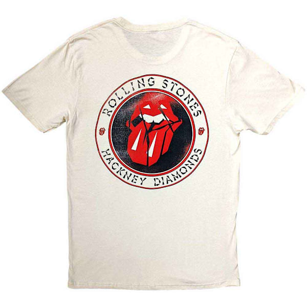 The Rolling Stones Unisex Adult Hackney Diamonds Circle Logo Ba Natural S