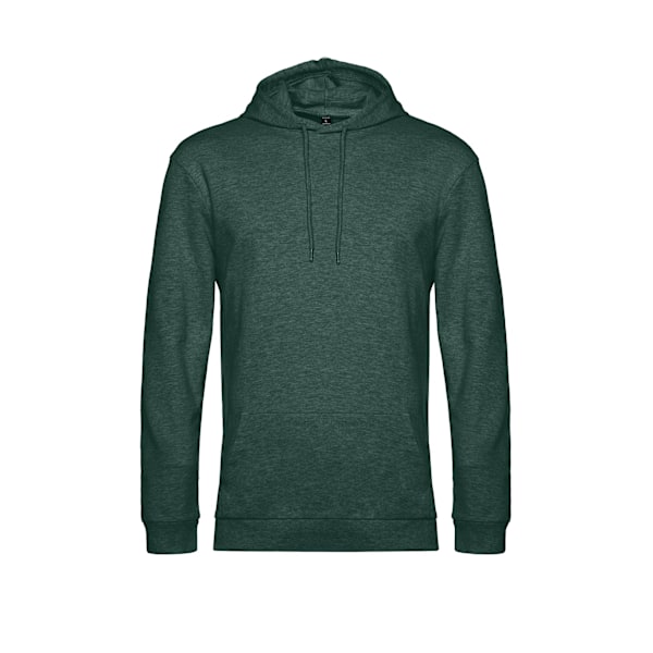 B&C Herr Hoodie L Mörkgrön Heather Dark Green Heather L