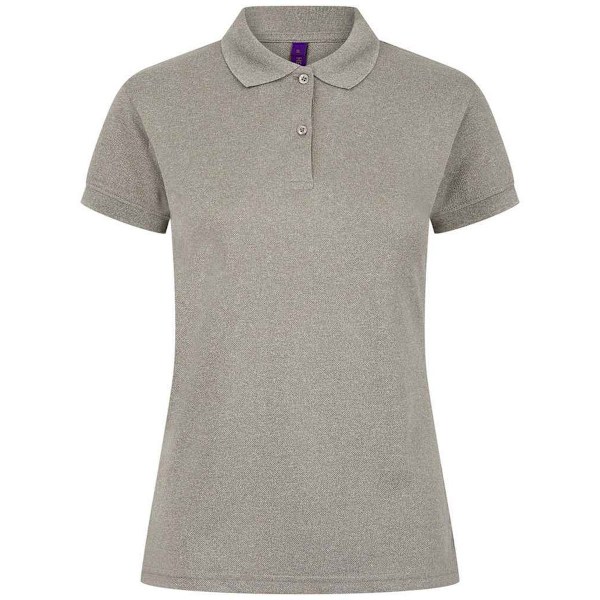 Henbury Dam/Dam Pique Poloskjorta 3XL Heather Grey Heather Grey 3XL