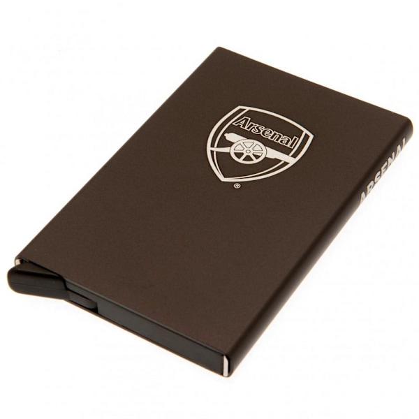 Arsenal FC Aluminium Card Holder 9.5cm x 6cm Svart Black 9.5cm x 6cm