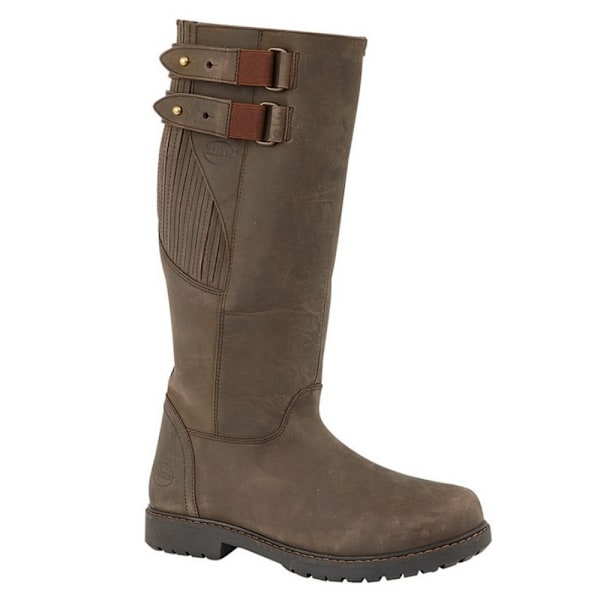 Woodland Blake vaxad läder spänne Country Boot 7 UK mörk Dark Brown 7 UK