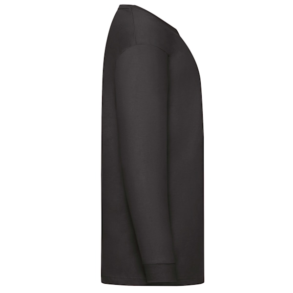 Fruit of the Loom Barn/Kids Valueweight Enkelt Långärmad Black 3-4 Years