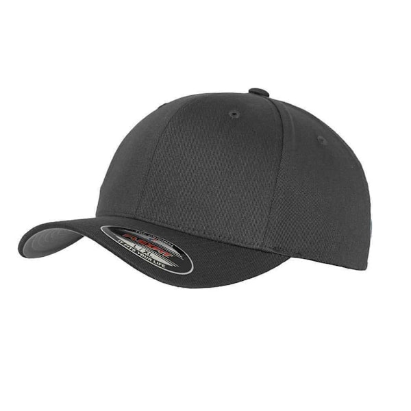 Flexfit Unisex Barn/Barn Wooly Combed Baseball Cap En Storlek Mörkgrå Dark Grey One Size