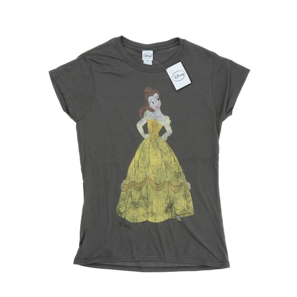 Disney Princess Dam/Dam Klassisk Belle Cotton T-Shirt XXL Charcoal XXL