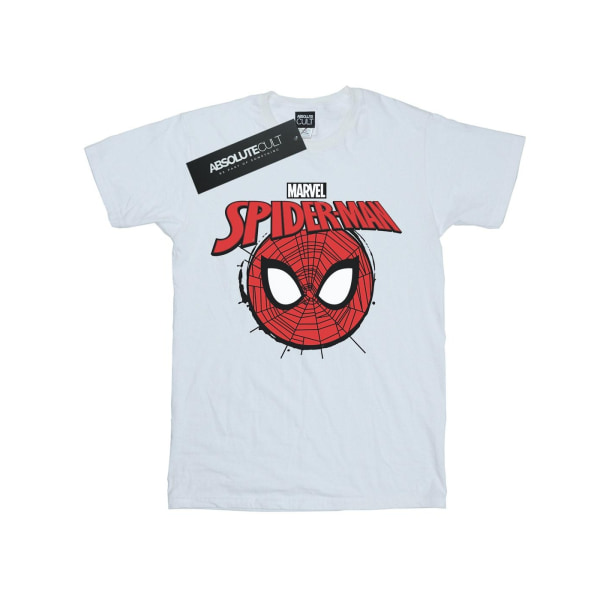 Marvel Boys Spider-Man Logo Head T-shirt 5-6 år Vit White 5-6 Years
