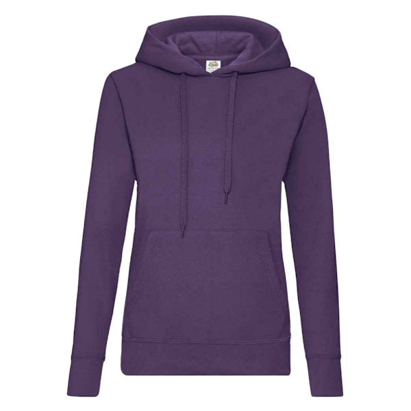 Fruit of the Loom Classic Lady Fit Hooded Sweatshirt XXL Lila Purple XXL