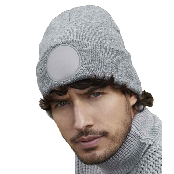 Beechfield Circular Patch Mössa En Storlek Heather Grey Heather Grey One Size