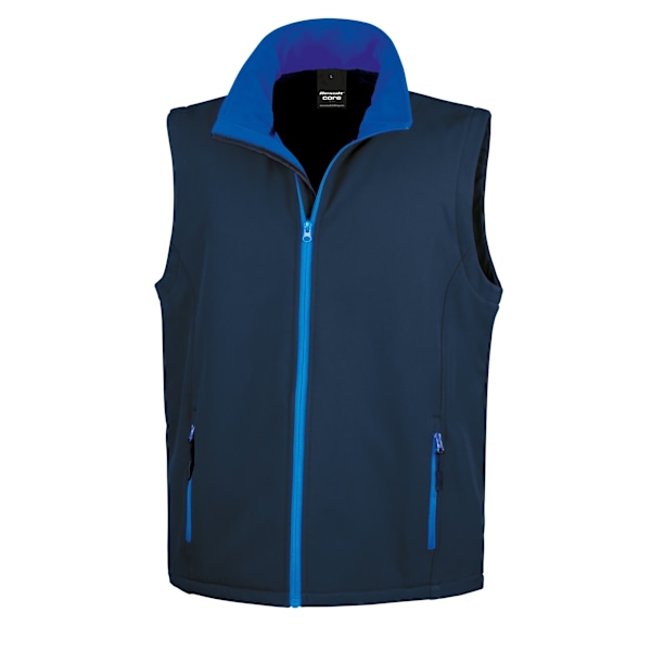 Result Core Printable Softshell Bodywarmer för män 4XL Marinblå / Royal Navy / Royal 4XL
