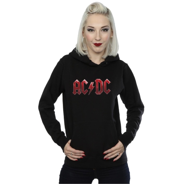 AC/DC Dam/Kvinnor Röd Ice Logo Hoodie M Svart Black M
