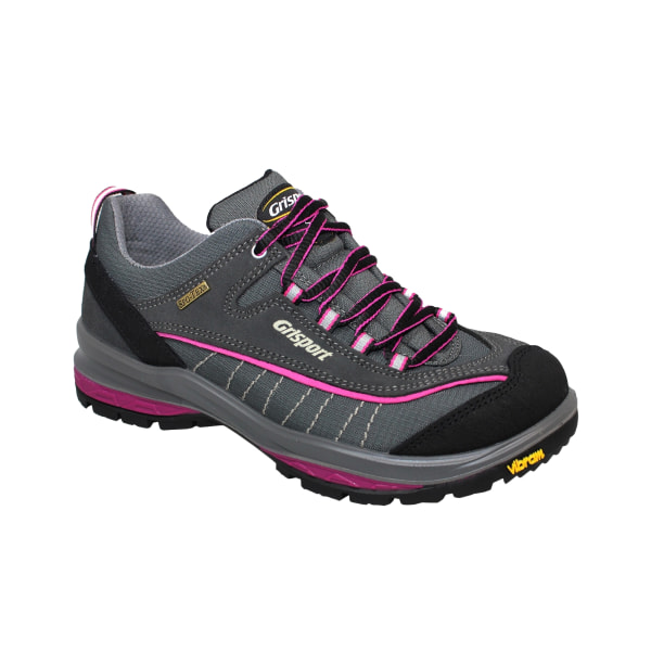 Grisport Dam/Dam Nova Mocka Walking Shoes 7 UK Grå/Rosa Grey/Pink 7 UK