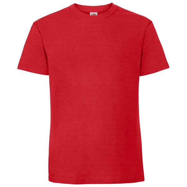 Fruit Of The Loom Mens Ringspun Premium T-Shirt XL Röd Red XL