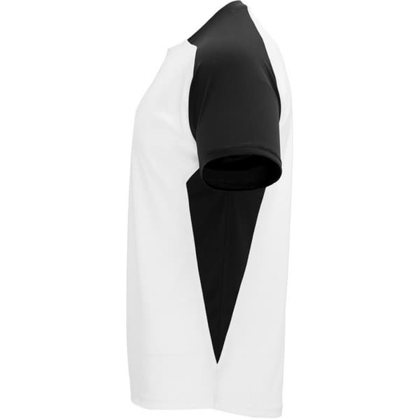 Roly Barn/Kids Bugatti Kortärmad Sport T-shirt 8 år White/Solid Black 8 Years
