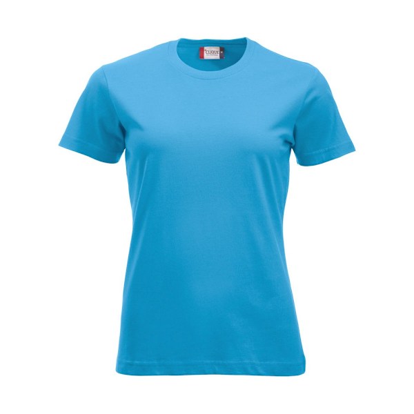 Clique Dam/Kvinnor Nya Klassisk T-shirt XL Turkos Turquoise XL