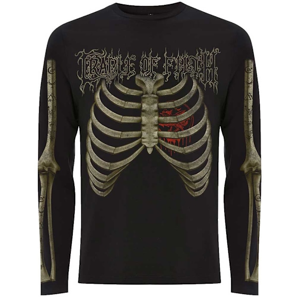 Cradle Of Filth Unisex Vuxen Skelett Långärmad T-shirt XL B Black XL