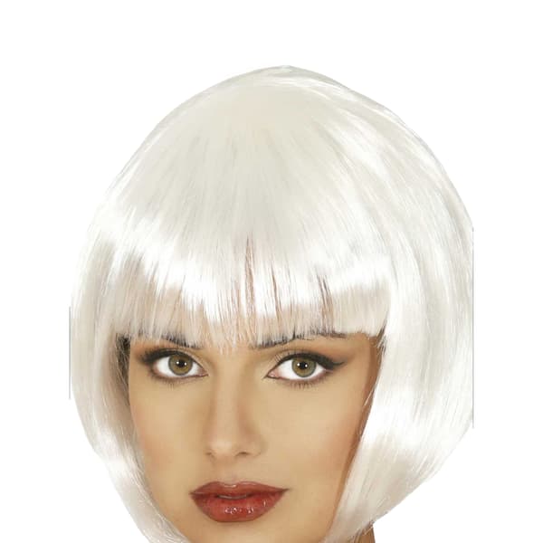 Fiestas Guirca Dam Bob Peruk En Storlek Vit White One Size