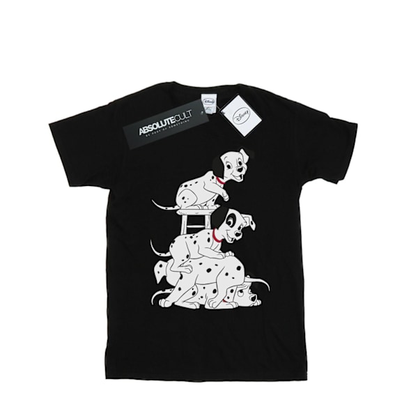 101 Dalmatiner flickor stol bomull T-shirt 5-6 år svart Black 5-6 Years