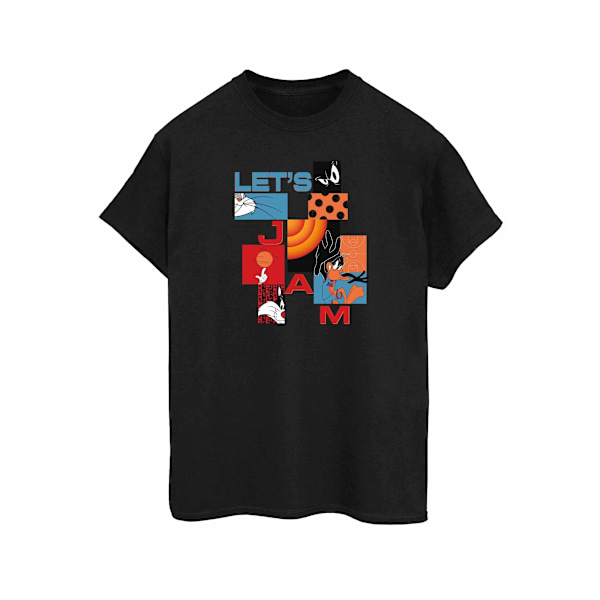 Space Jam: A New Legacy Dam/Dam Jam Boxes Alt Bomull Pojkvän T-shirt Black M