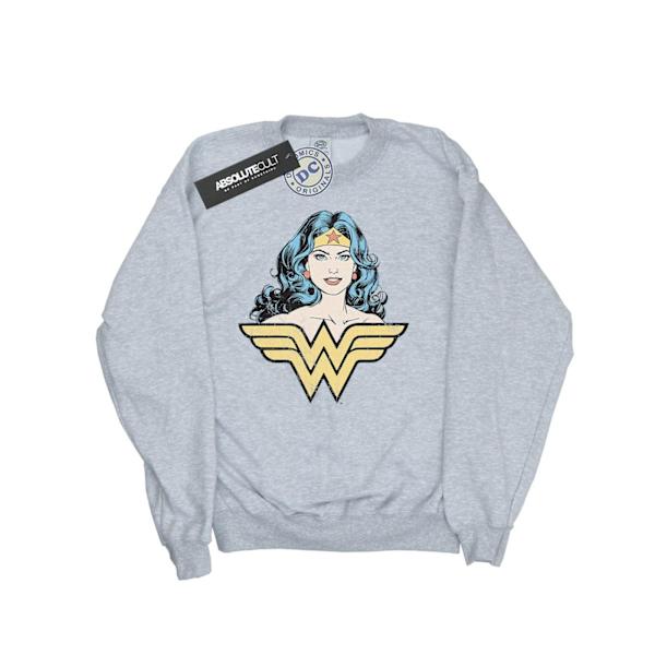 DC Comics Girls Wonder Woman Gaze Sweatshirt 5-6 år Sports G Sports Grey 5-6 Years