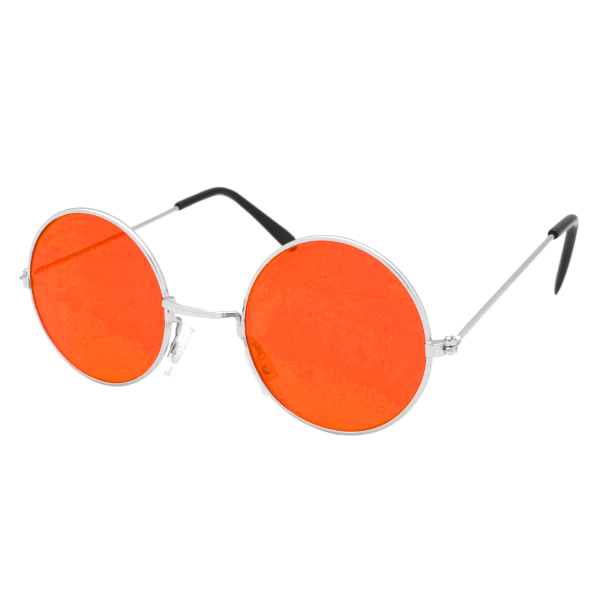Bristol Novelty Unisex glasögon för vuxna 60-talsstil One Size Orange Orange One Size