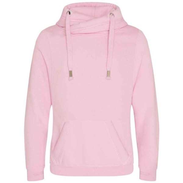 Awdis Unisex Crossover Krage Hoodie L Baby Rosa Baby Pink L