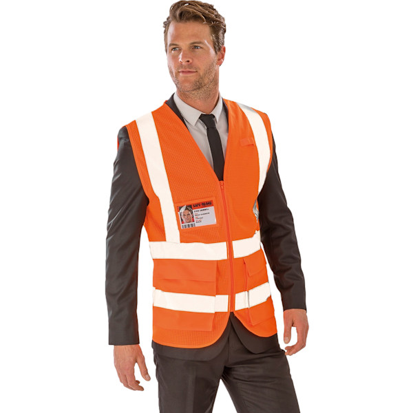 SAFE-GUARD By Result Unisex Varningsväst Executive S Fluor Fluorescent Orange S