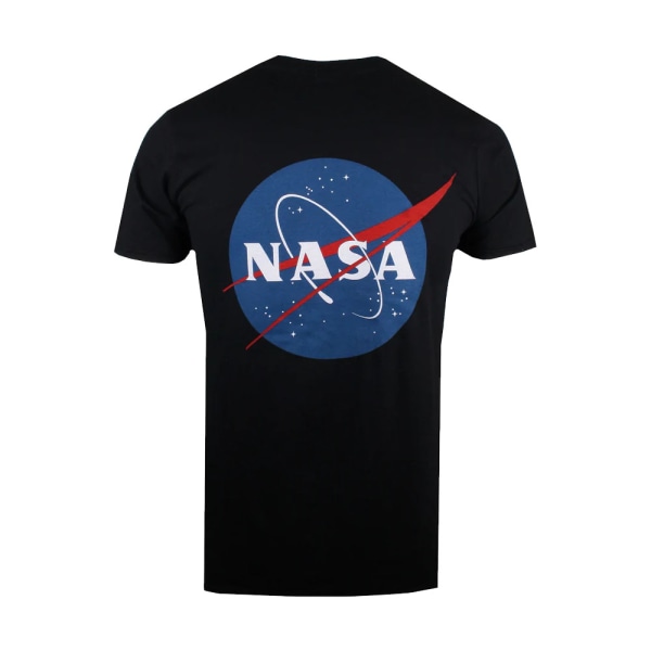 NASA Mens Core Logo T-Shirt S Svart Black S