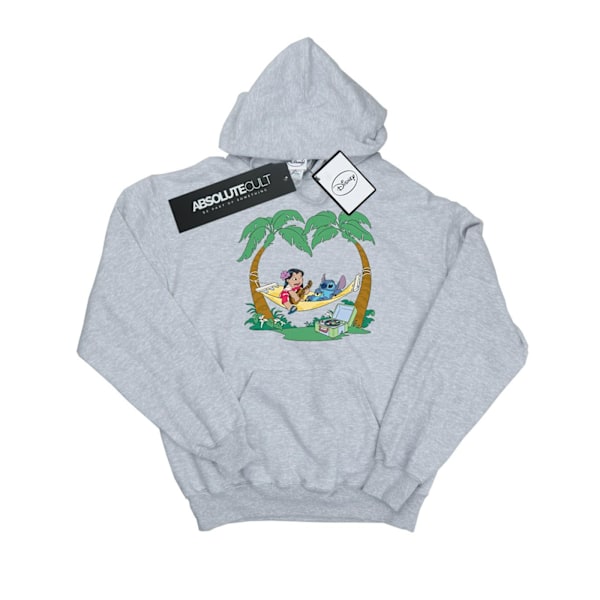 Disney Girls Lilo And Stitch Play Some Music Hoodie 9-11 år Sports Grey 9-11 Years