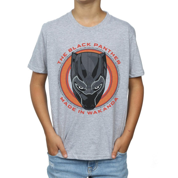 Marvel Boys Black Panther Made in Wakanda Röd T-shirt 12-13 År Sports Grey 12-13 Years