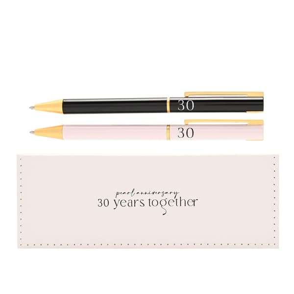 Amore Set med 2 Pennor - 30 År Tillsammans One Size Vit White One Size