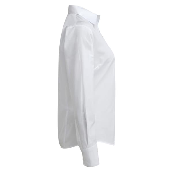 Premier Dam/Kvinnor Poplin Långärmad Blus 8 Vit White 8