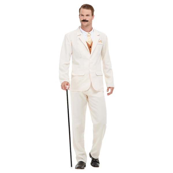 Smiffys Herr 20-tals Kostym L R Vit White L R