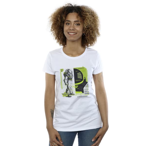 Disney Dam/Dam Lightyear Buzz Tech Panel T-shirt i bomull M White M