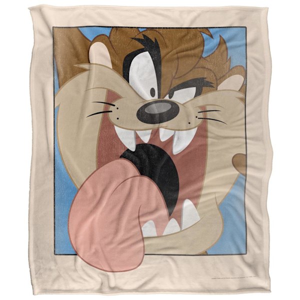 Looney Tunes Inramad Taz Filt One Size Flerfärgad Multicoloured One Size