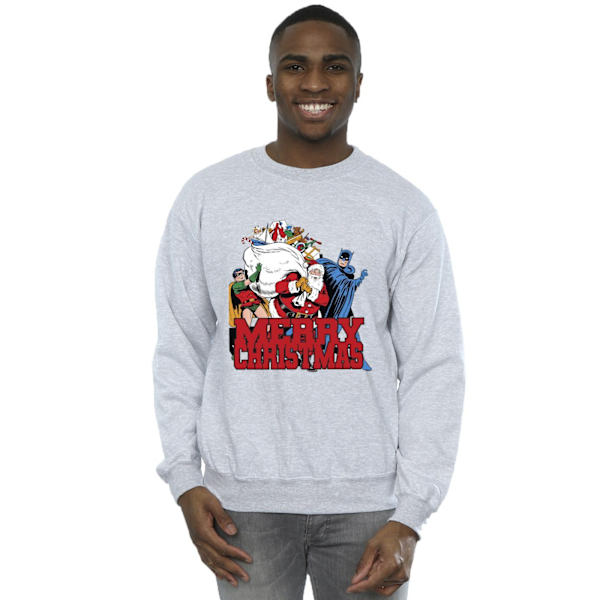 DC Comics Herr Batman God Jul Comic Sweatshirt S Sports Sports Grey S