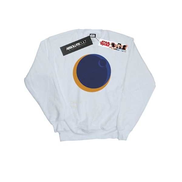 Star Wars Pojkar Dödsstjärnan Sweatshirt 12-13 År Vit White 12-13 Years