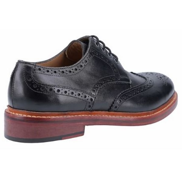 Cotswold Quenington Goodyear Welt snörskor i läder för män, storlek 11 Black 11 UK
