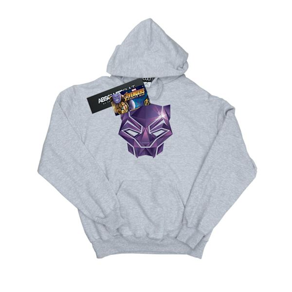 Marvel Mens Avengers Infinity War Black Panther Geometric Hoodi Sports Grey 4XL