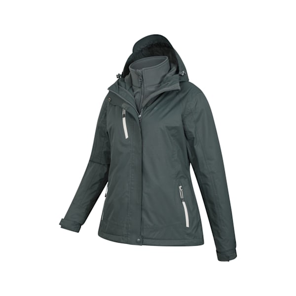 Mountain Warehouse Womens/Ladies Bracken Extreme 3 i 1 Vattentät Jacka Khaki Green 14 UK