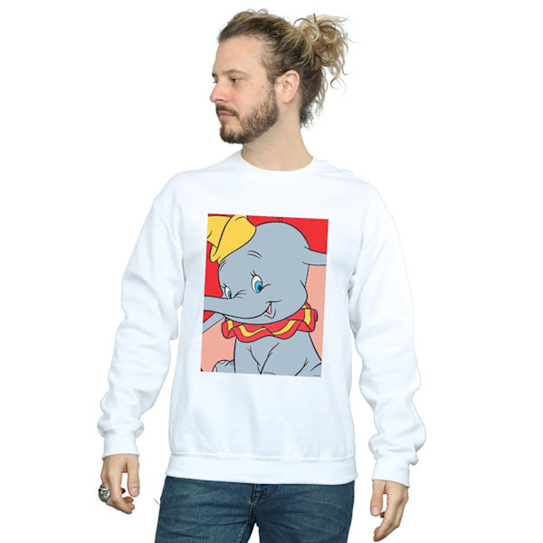 Disney Herr Dumbo Porträtt Sweatshirt S Vit White S