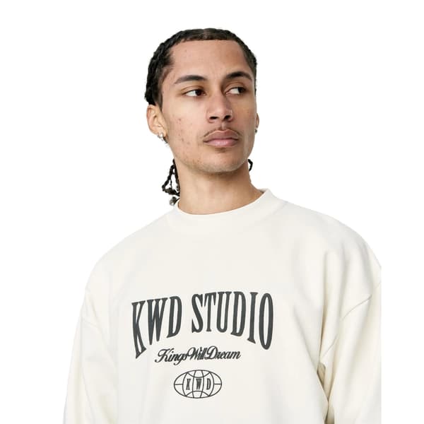 Kings Will Dream Studio Studios Crew Neck Sweatshirt för män XXL W White XXL