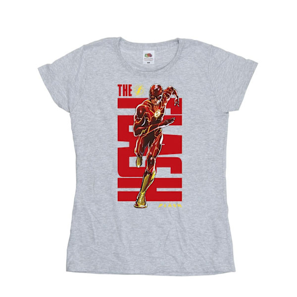 DC Comics Dam/Kvinnor The Flash Dash Bomull T-shirt M Sport Sports Grey M