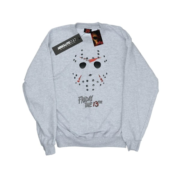 Fredag den 13:e Dam/Dam Jason Hockey Mask Sweatshirt XL Heath Heather Grey XL