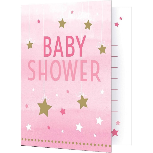 Creative Party Twinkle Little Star Baby Shower Inbjudningar (Pac Pink/White One Size