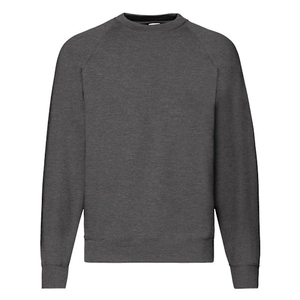 Fruit Of The Loom Raglanärm Belcoro® Sweatshirt XL Mörkgrå Dark Heather XL