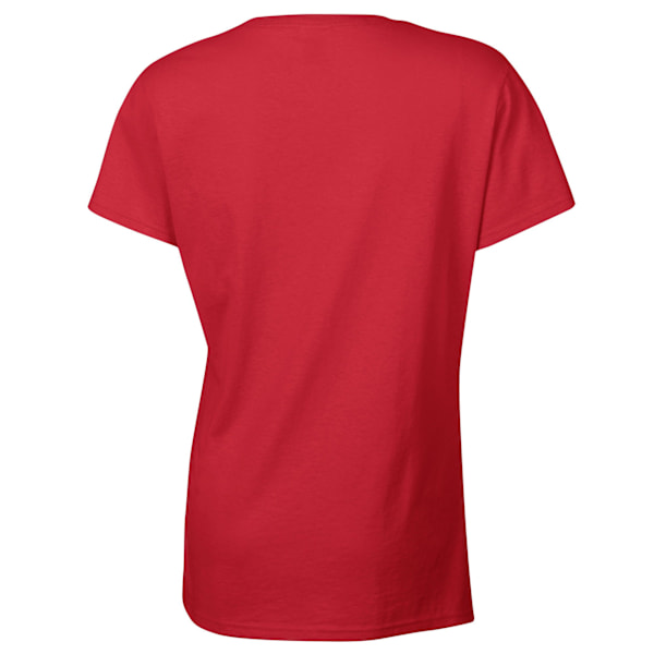 Gildan Dam/Damer Tung Bomull Tung Blandning T-shirt L Röd Red L