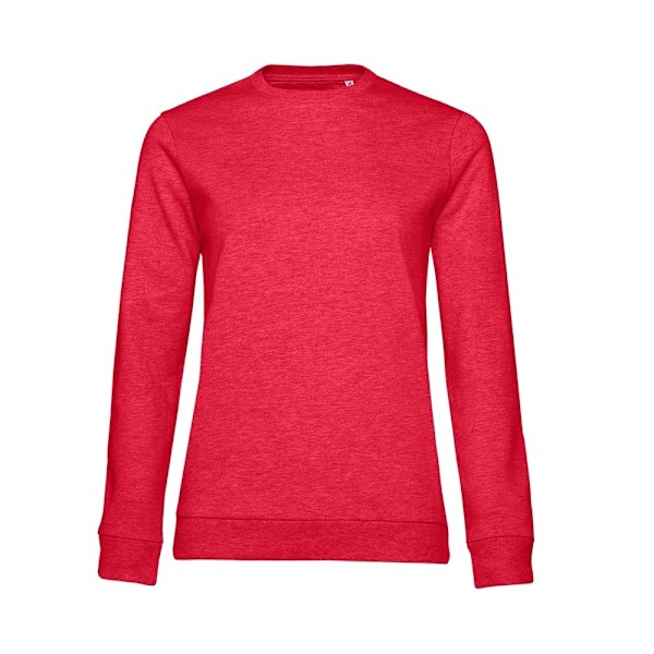 B&C Dam/Dam Set-in Sweatshirt XXL Röd Heather Red Heather XXL