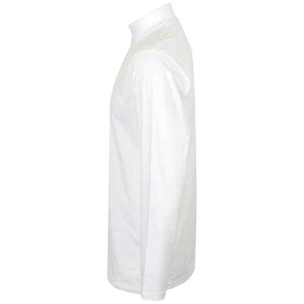 Henbury Herr Roll Neck Långärmad Topp S Vit White S