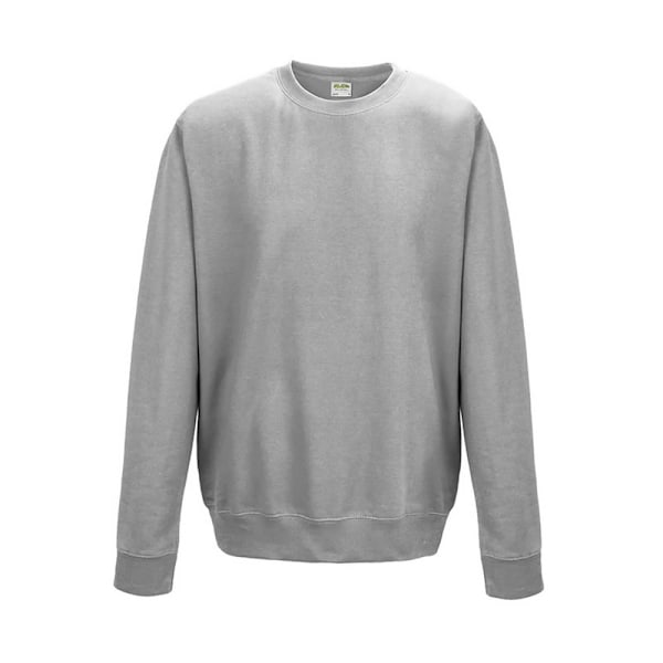 AWDis Just Hoods AWDis Unisex Crew Neck Plain Sweatshirt (280 G Heather Grey 4XL